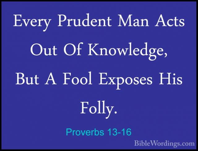 Proverbs 13 Holy Bible English