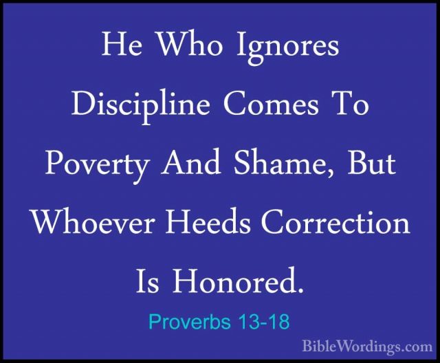 Proverbs 13 - Holy Bible English - BibleWordings.com