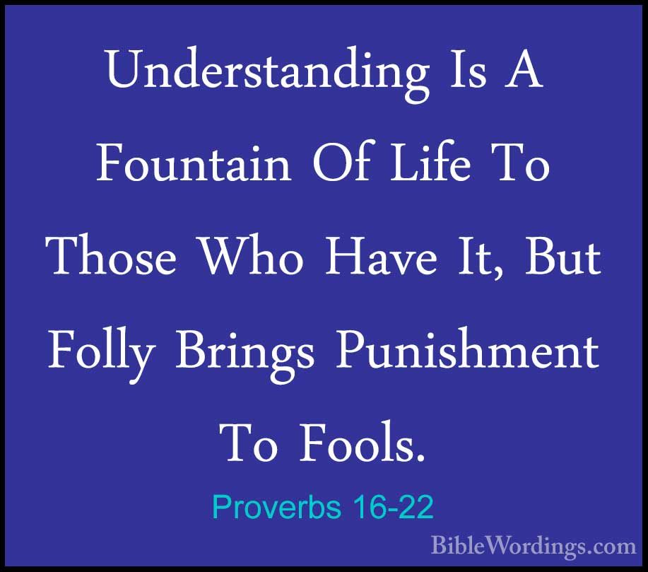Proverbs 16 - Holy Bible English 