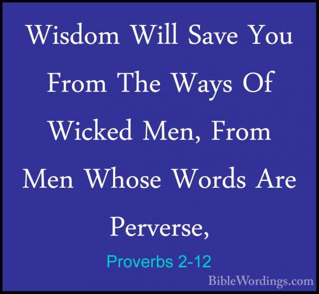 Proverbs 2 - Holy Bible English - BibleWordings.com