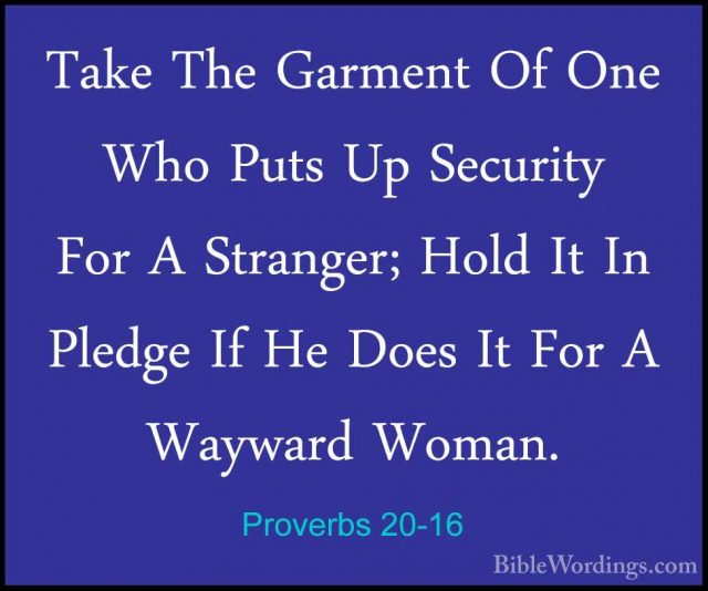 Proverbs 20 - Holy Bible English - BibleWordings.com