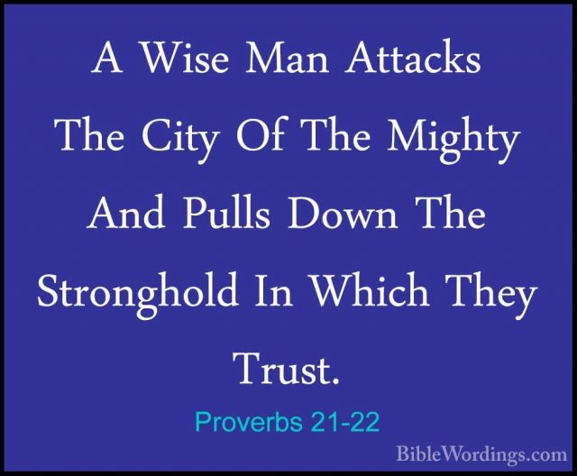 Proverbs 21 - Holy Bible English - BibleWordings.com