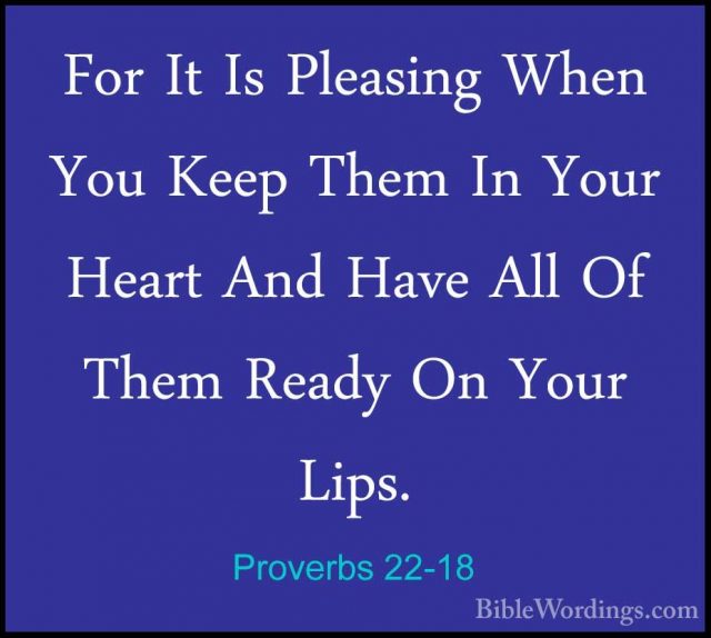 Proverbs 22 - Holy Bible English - BibleWordings.com