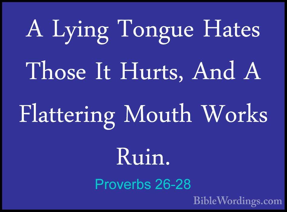Proverbs 26 - Holy Bible English 