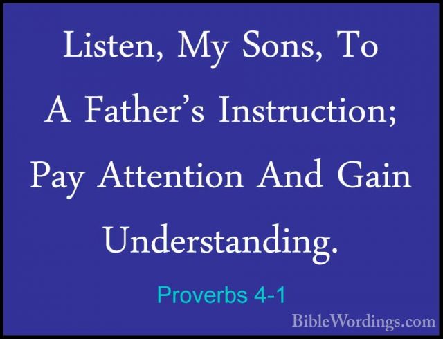 Proverbs 4 - Holy Bible English - BibleWordings.com