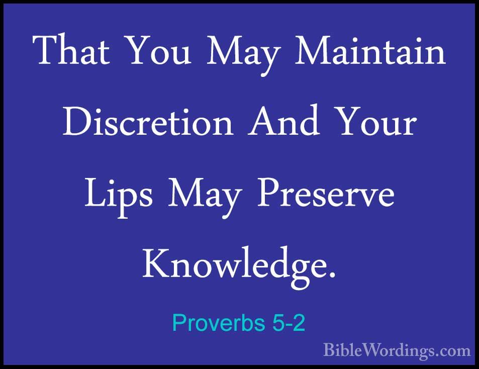 Proverbs 5 Holy Bible English