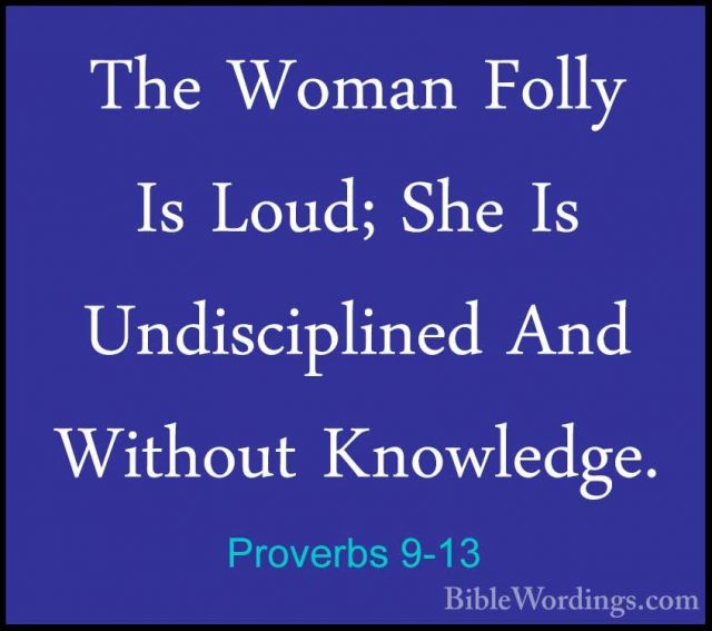 Proverbs 9 - Holy Bible English - BibleWordings.com