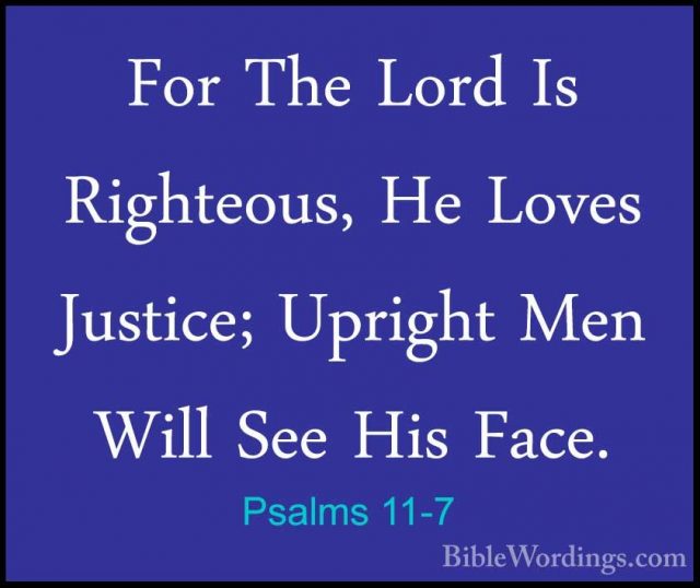 Psalms 11 - Holy Bible English - BibleWordings.com