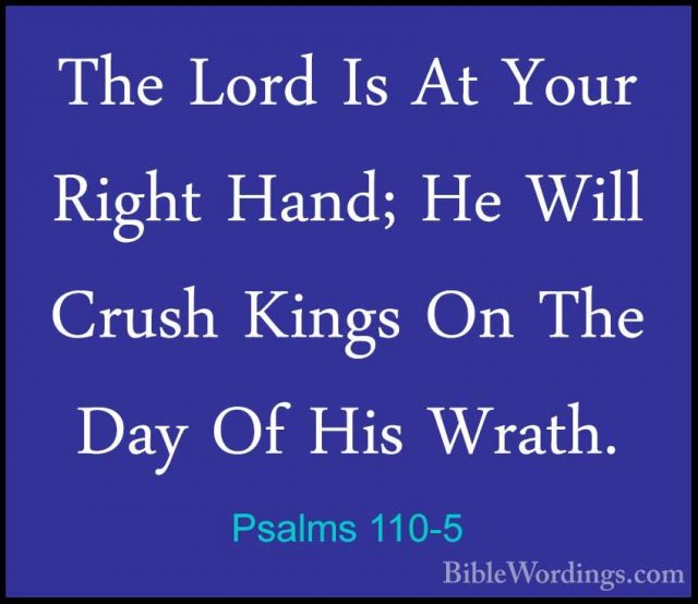 Psalms 110 - Holy Bible English - BibleWordings.com