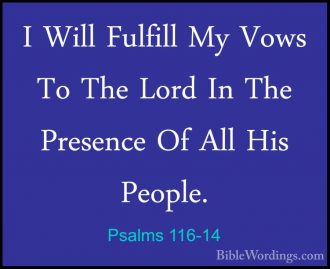 Psalms 116 - Holy Bible English - BibleWordings.com