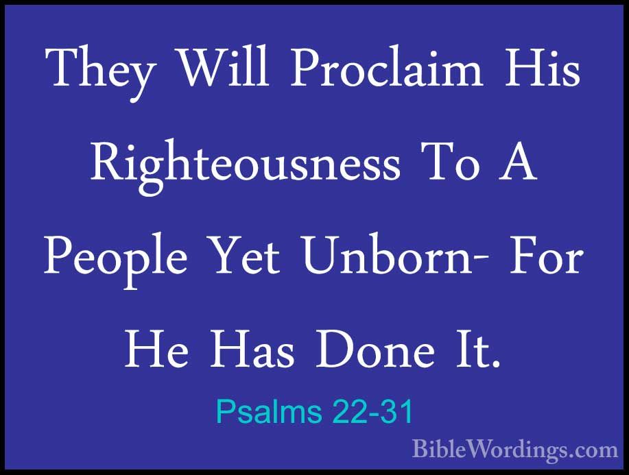 Psalms 22 - Holy Bible English - BibleWordings.com
