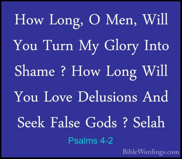 Psalms 4 - Holy Bible English - BibleWordings.com