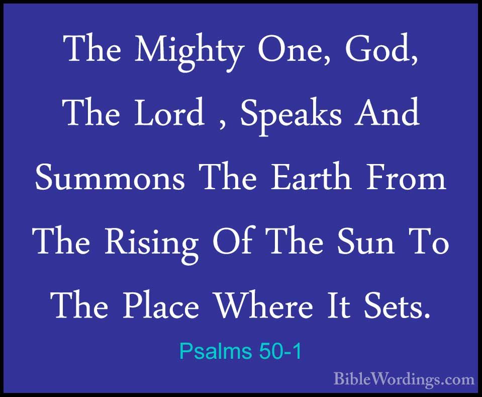 Psalms 50 Holy Bible English Biblewordings Com