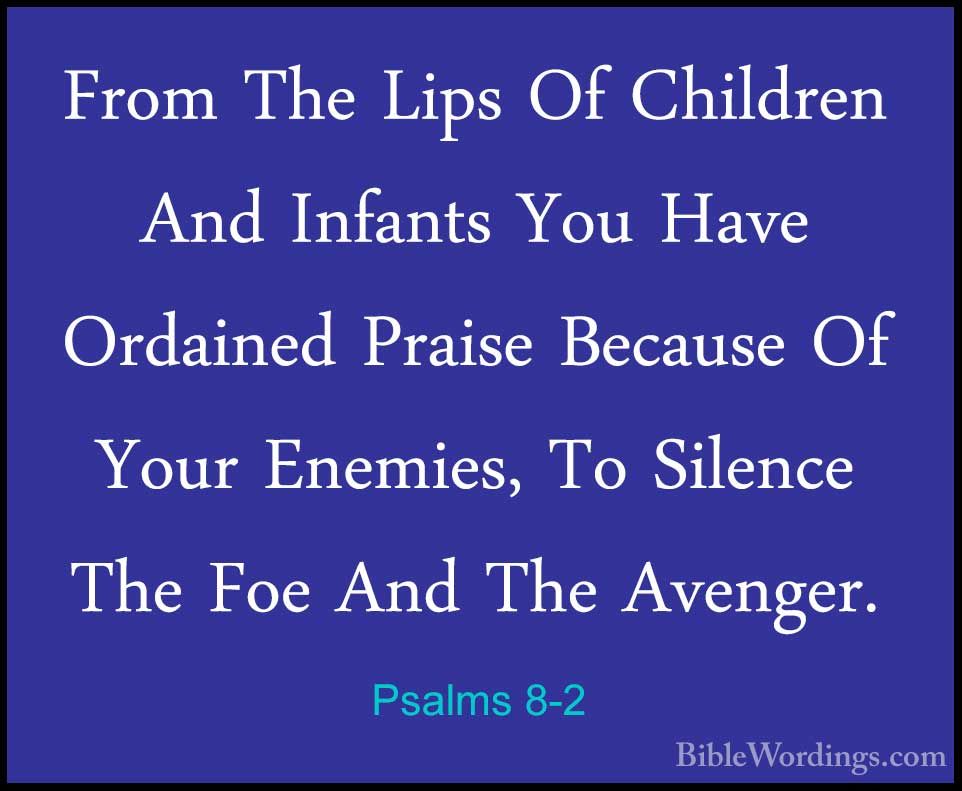 Psalms 8 Holy Bible English Biblewordings Com