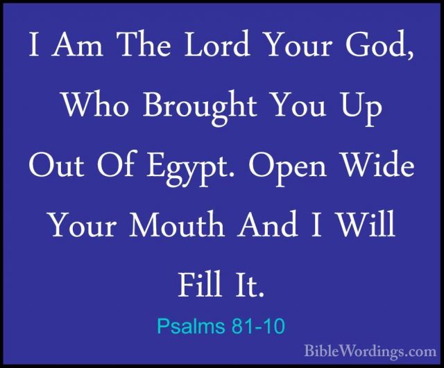 Psalms 81 - Holy Bible English - BibleWordings.com