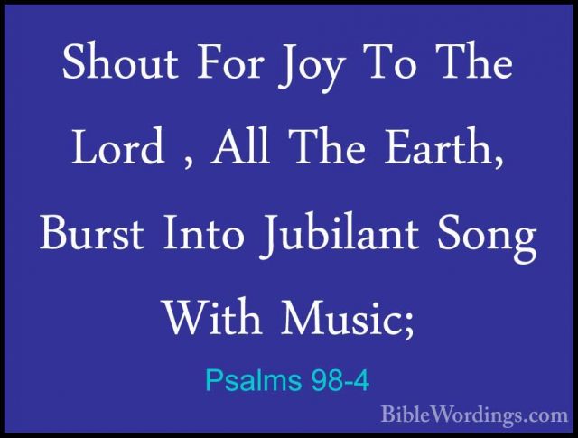 Psalms 98 - Holy Bible English - BibleWordings.com