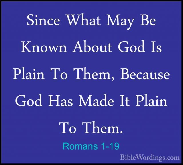 Romans 1 - Holy Bible English - BibleWordings.com