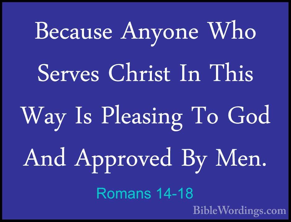 Romans 14 - Holy Bible English - BibleWordings.com