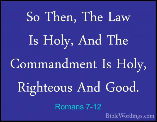 Romans 7 - Holy Bible English - BibleWordings.com