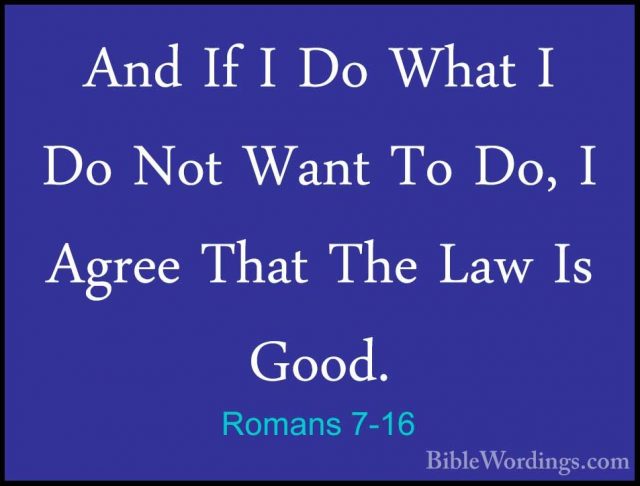 Romans 7 - Holy Bible English - BibleWordings.com