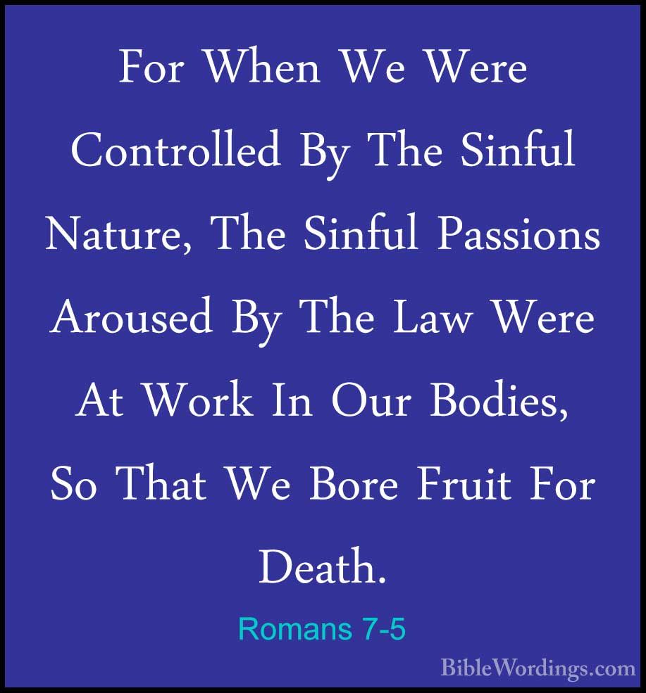 Romans 7 Holy Bible English