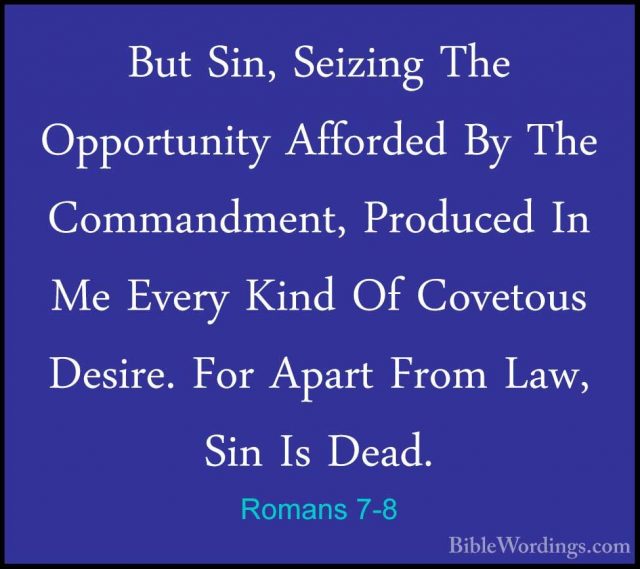 Romans 7 - Holy Bible English - BibleWordings.com