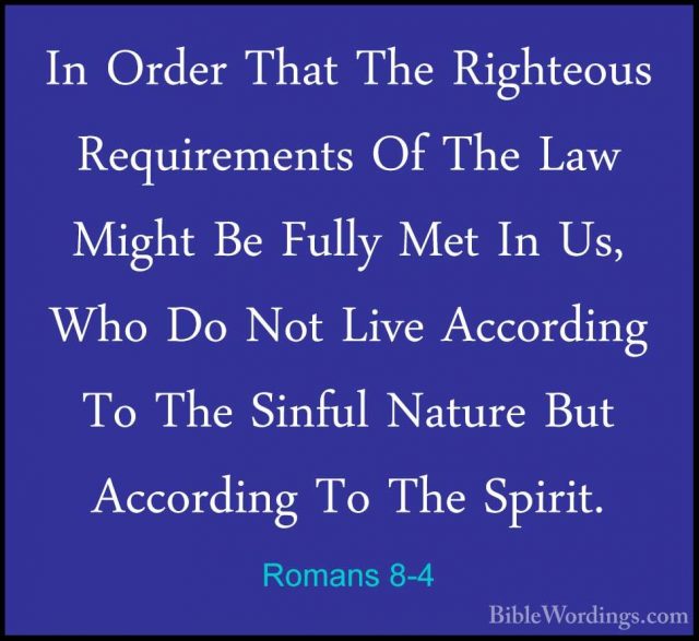 Romans 8 - Holy Bible English - BibleWordings.com