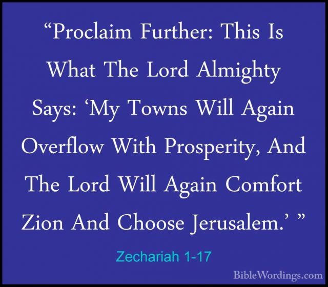 Zechariah 1 - Holy Bible English - BibleWordings.com