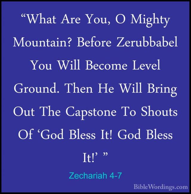 Zechariah 4 - Holy Bible English - BibleWordings.com